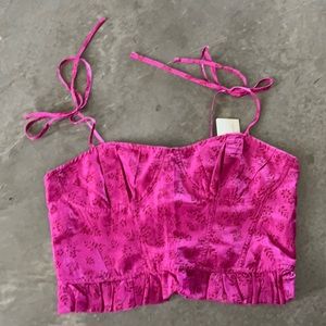 Ulla Johnson Corset Cropped Top